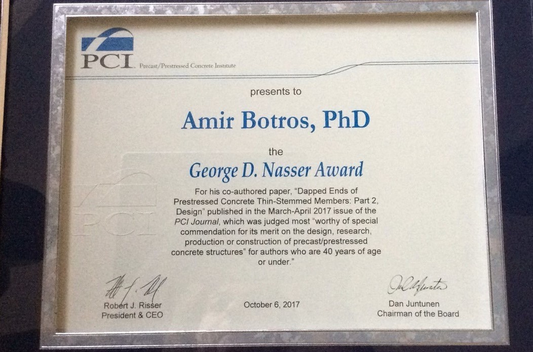 George D. Nasser PCI Award