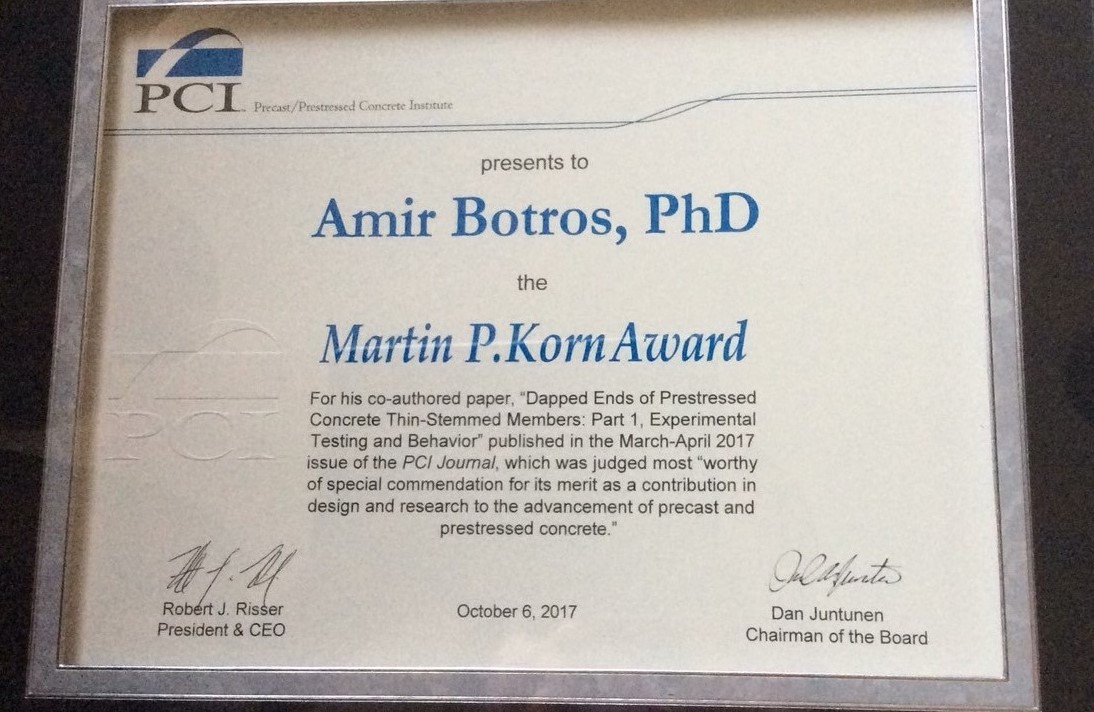 Martin P. Korn PCI Award